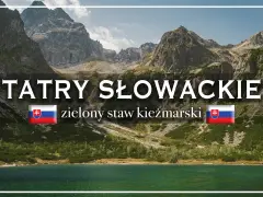 Tatry Słowackie: zielony staw kieżmarski, otoczony skalistymi szczytami i zielenią.